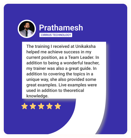 Prathamesh Testimonial