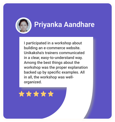 Priyanka Aandhare Testimonial